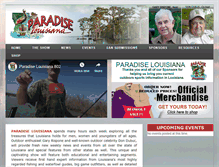 Tablet Screenshot of paradiselouisiana.com